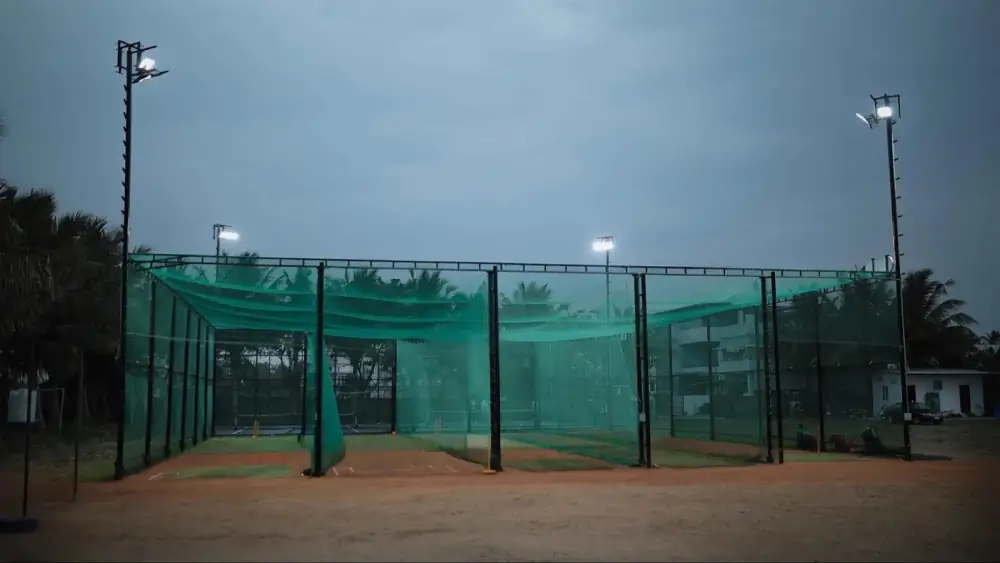Floodlit cricket nets at SAC02, our second Sporfy Activity Centre